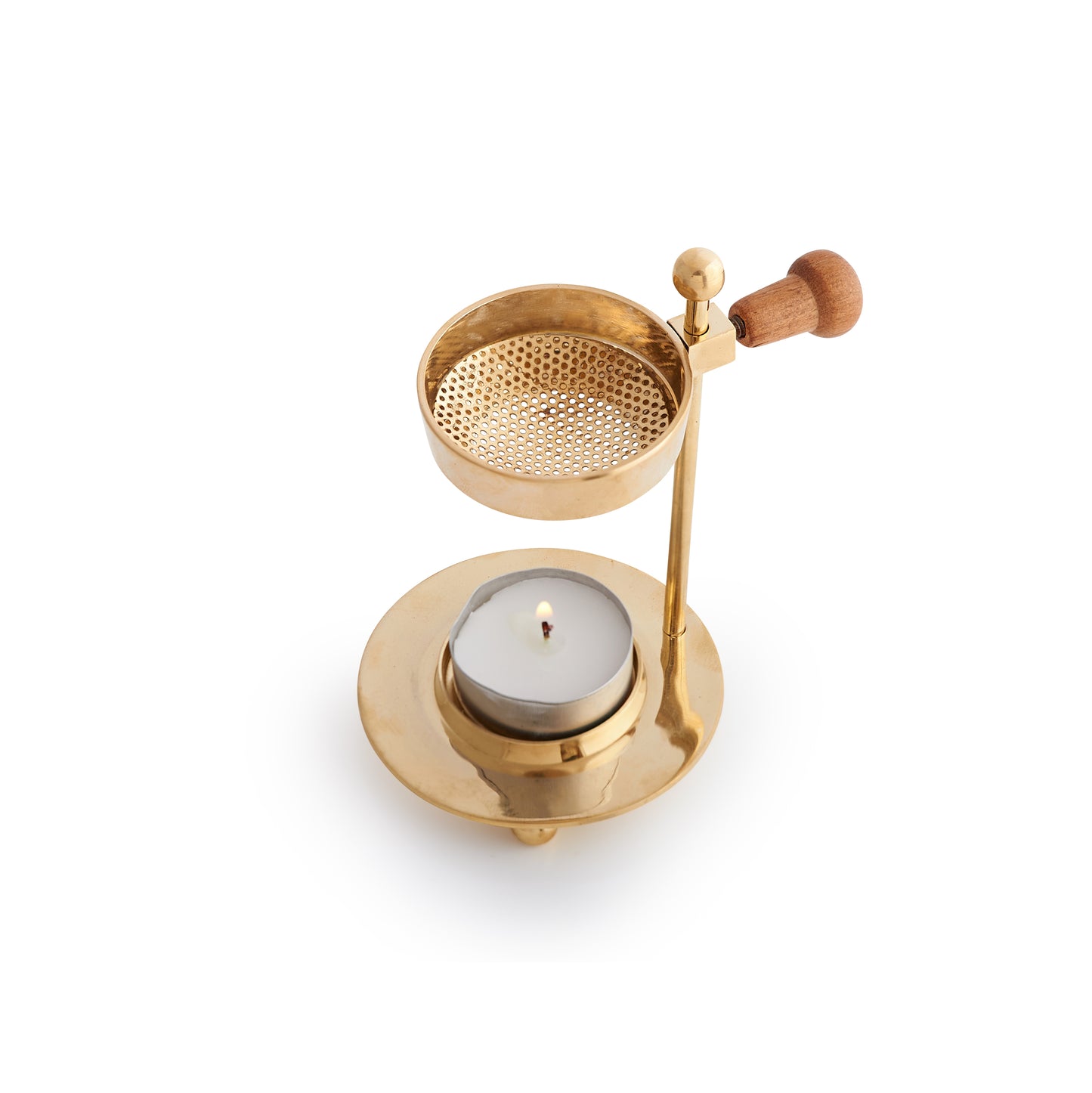 Adjustable Incense Melter Charcoal Free Tea Light Powered