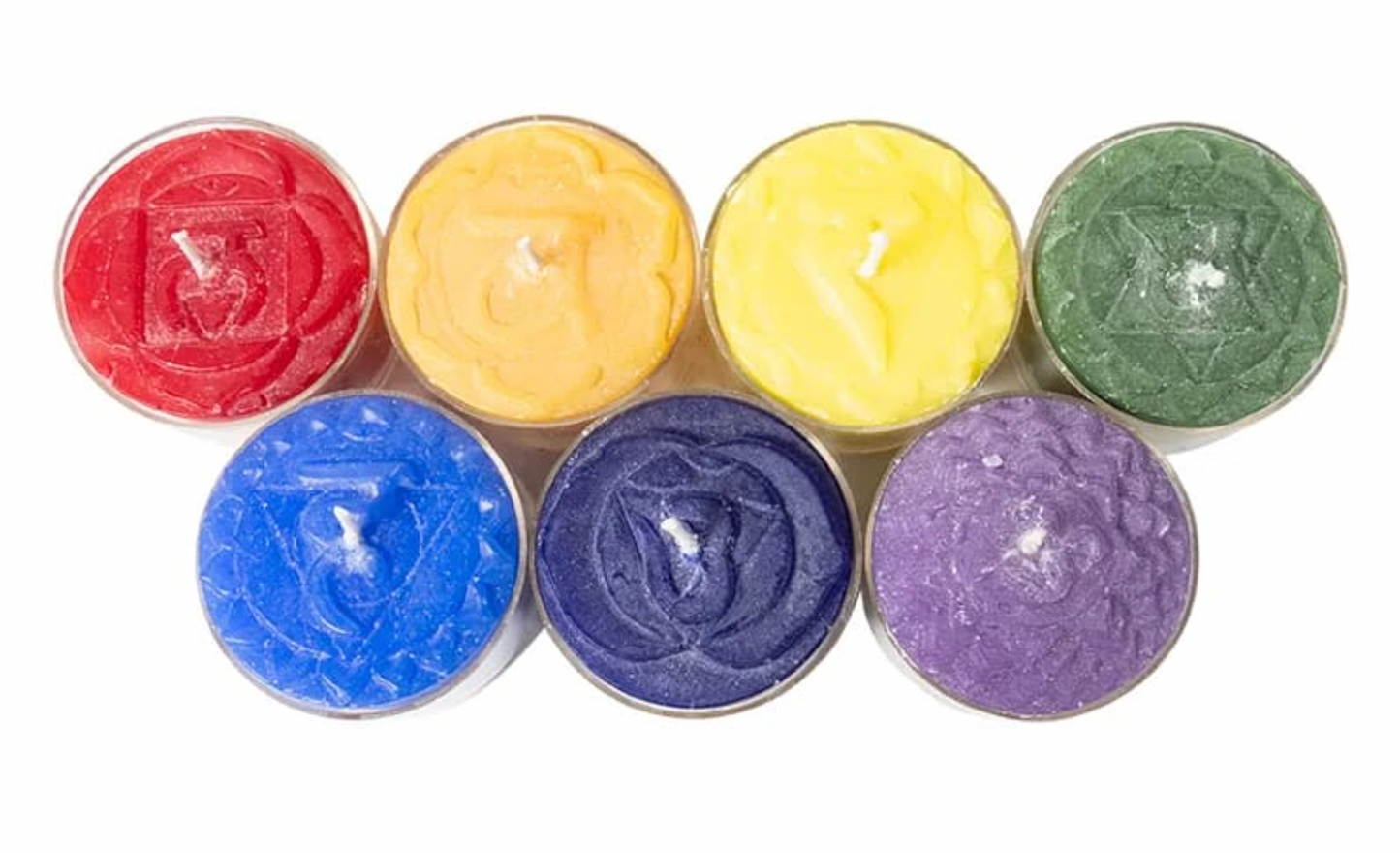 Chakra scented Tea Light Candles Fair Trade