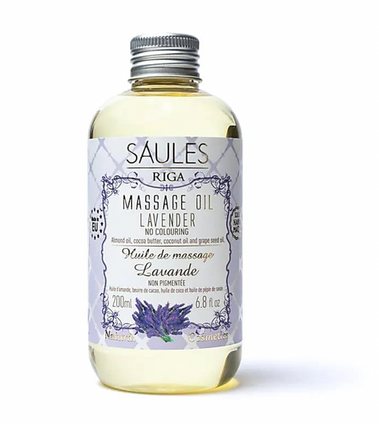 Natural Massage Oil Lavender or Coconut Scent 200ml