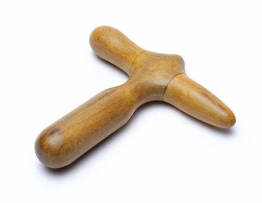 Body, face, hand & foot massage tool set made of sandalwood